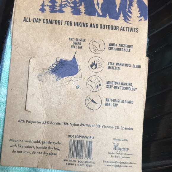 🚨B2G1 New BORN Pink Blue Green 3 Pair Wool Blend Socks - Picture 4 of 7